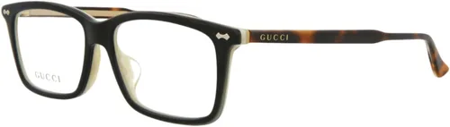Vista 2 de Gucci Lentes unisex de diseño transparente Havana