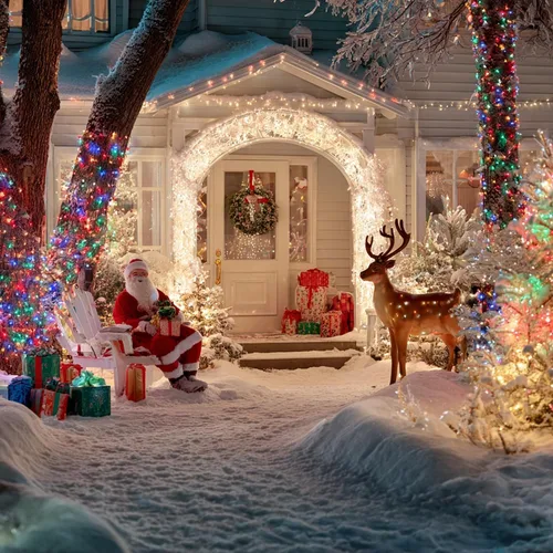 Vista 8 de Luces de Cadena de Navidad, 100 pies 300 Luces LED de Cadena Cable Verde con Temporizador 8 Modos, Decoración Impermeable Conectable para Interiores