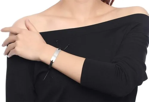 Vista 4 de XUANPAI Custom Bracelet for Couples,Personalized Matching bracelet,Handmade Long Distance Relationship Bracelet Adjustable Rope Couples Bracelet