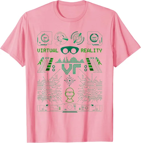 Vista 49 de Camiseta de realidad virtual VR Retro Gamers, Negro, S