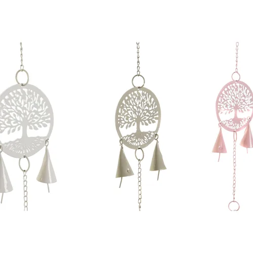 Vista 3 de Decoración Colgante DKD Home Decor Árbol Blanco (4 Unidades)