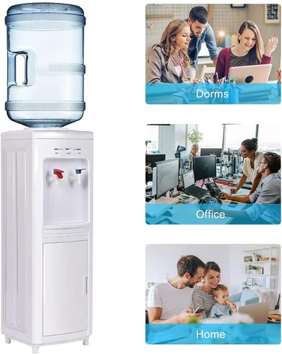 Vista 6 de KOTEK Dispensador de agua para enfriadores de agua, dispensador de enfriador de agua de carga superior caliente y fría con capacidad para botellas