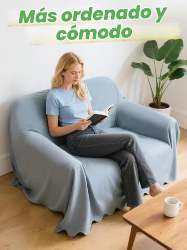 Vista 4 de Alphatool 6 piezas de agarres de silicona transparente antideslizantes para fundas de sofá - 2 tamaños para mantener las fundas de sillón y sofá