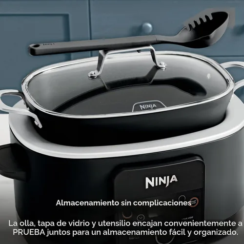 Vista 7 de Ninja® Olla Multiusos 12-en-1 PossibleCooker™ PLUS 8.5 cuartos - Cocina Múltiple Sous Vide y Fermentación Olla de Cocción Lenta, Horno Holandés