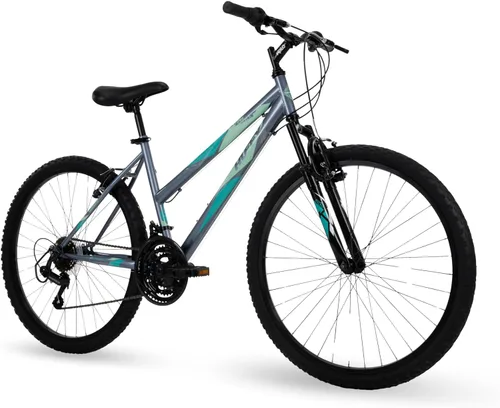 Vista 23 de Huffy Bicicleta de montaña Stone para hombres y mujeres, 20"/24"/26", 6 velocidades (20") o 21 velocidades, suspensión delantera o doble (varía)