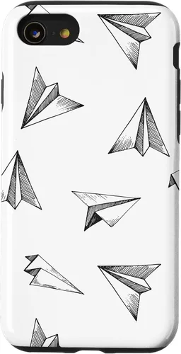 Vista 18 de Papel Avión Patrón Avión Avión Aviación Aviación Caso para iPhone 17