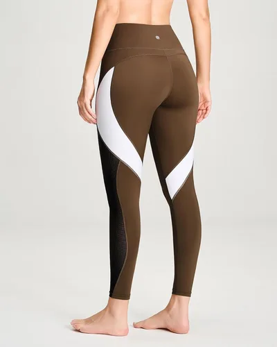 Vista 32 de Malla Queenieke 8030 de yoga, para correr, leggings con color combinado, para mujer