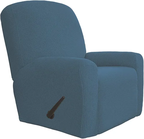 Vista 99 de Easy-Going Funda Elástica para Sofá Reclinable Cobertor de Sofá 4 Piezas Protector de Muebles Sofá Suave con Fondo Elástico Poliéster Spandex Tela