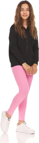 Vista 2 de Pink Angel Sudadera con capucha y cremallera para niñas pequeñas y grandes, sudadera de moda con capucha y cremallera completa