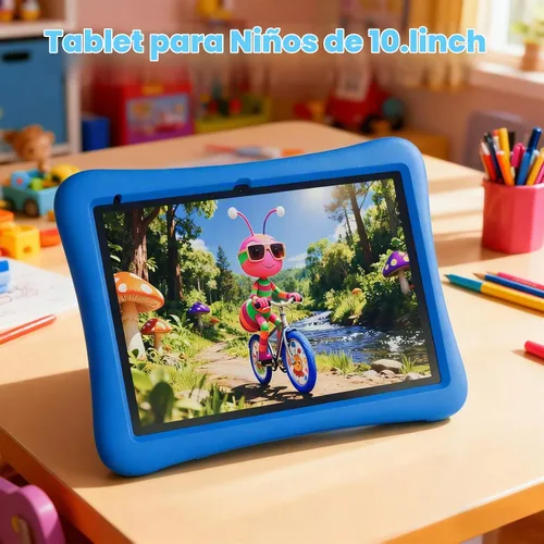 Vista 2 de ZZB Tableta para niños de 10 pulgadas, Android 15.0, 8 GB (3+5 extendidos) RAM 32 GB ROM (expandible a 1 TB) Cámara dual de 6000 mAh precargada