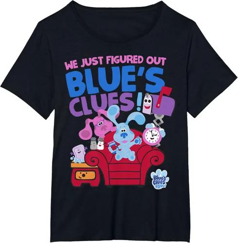 Vista 28 de Blue's Clues & You Group Shot Just Figured Out Blue's Clues Camiseta Negro