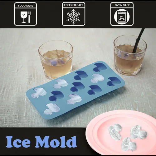 Vista 2 de Molde de silicona para chocolate de pato, forma divertida, juego de 2