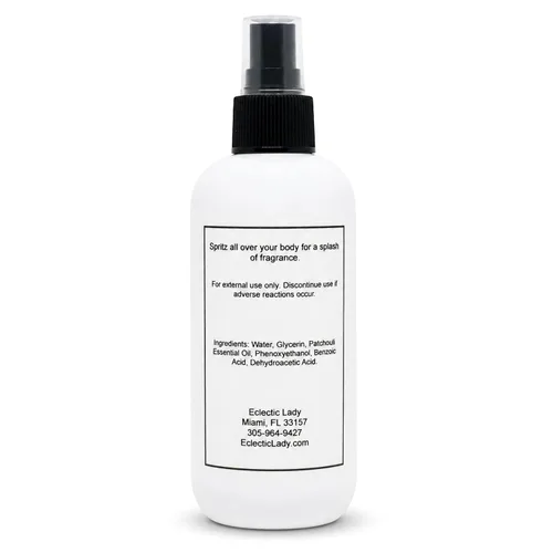 Vista 5 de Patchouli Body Spray, 8 onzas, niebla corporal
