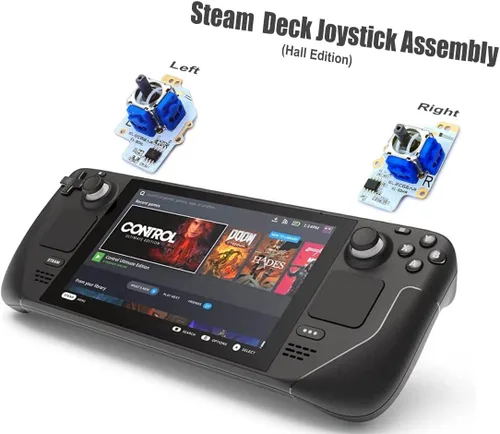 Vista 2 de ElecGear Sensor Hall Joystick Reemplazo para Steam Deck, Electromagnético No-Drifting Izquierdo y Derecha Unidad de Módulo de Unidad de Módulo PCB