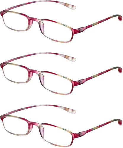 Vista 12 de Calabria 718 Flexie Oval - Gafas de lectura para hombres/mujeres, lectores flexibles, ligeros y duraderos, marco TR-90 de poder único plegable Ébano
