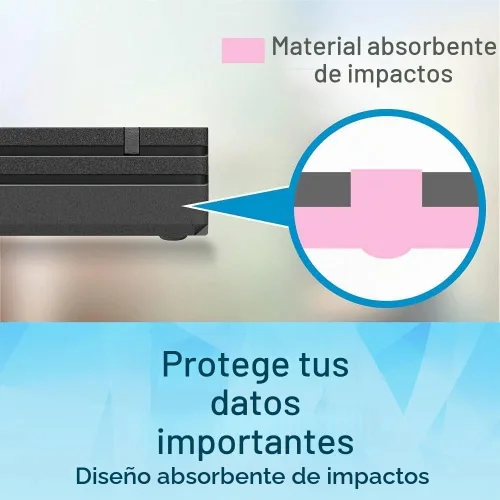 Vista 8 de BUFFALO SSD externo de 500GB - Compatible con PS4 / PS5 / Windows/Mac - USB-C - USB-A - USB 3.2 - Unidad de estado sólido externa - SSD-PG500U3B