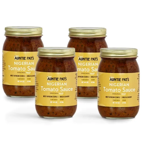 Vista 13 de Auntie Pat's - Salsa de tomate nigeriana- Vegana, estofado nigeriano, bajo en carbohidratos, arroz Jollof, ingredientes limpios, apto para dieta