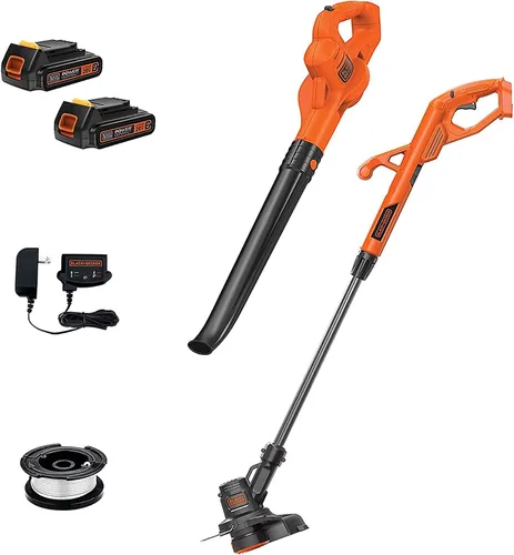 Vista 4 de BLACK+DECKER Cortadora/bordeadora de hilo de litio de 20 V MAX con batería de litio adicional de 2.0 amperios hora (LCC222 y LBXR2020-OPE)