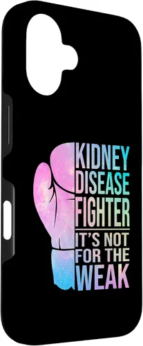 Vista 3 de iPhone 16 Kidney Disease Fighter Kidney Disease Awareness Case