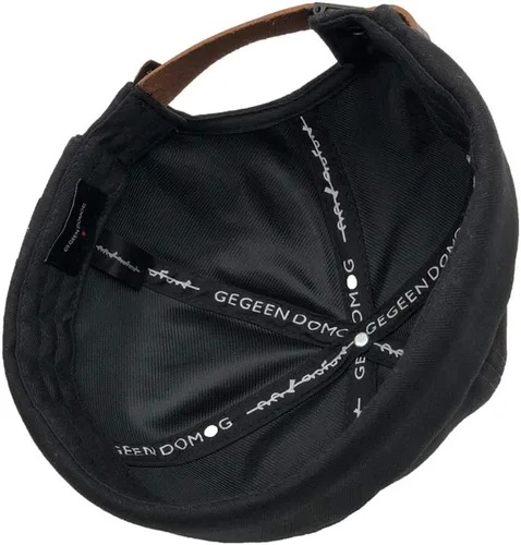 Vista 4 de Sombreros Docker para hombre, sombrero de marinero, sombrero de trabajador, puño enrollado, sombrero retro sin ala con ajustable, Hoja de arce-negro
