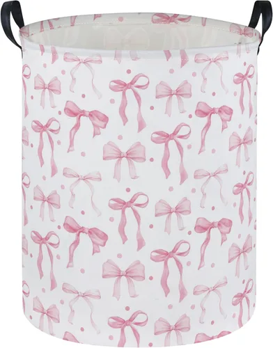 Vista 6 de Cesta de lavandería con estampado de vaca, cesta plegable para almacenamiento de juguetes, con asas, para decoración de habitación de niños y niñas