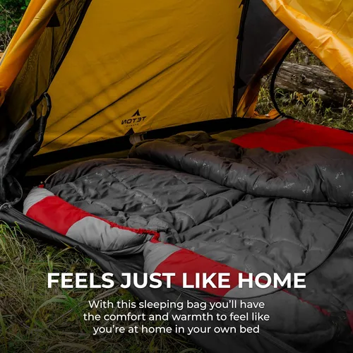 Vista 7 de Saco de Dormir Teton 20F y 5F; Saco de Dormir Ultraligero y Cálido para Momia para Adultos y Niños, Acampada, Mochilero, Senderismo