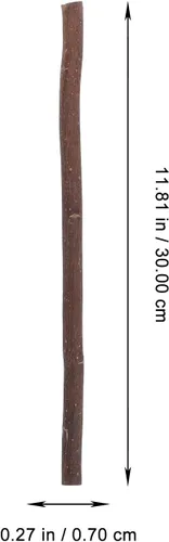 Vista 5 de TEHAUX Paquete de 40 ramas de madera natural de 7.9 in y 11.8 in, tacos rústicos con aspecto de abedul para candelabros de bricolaje, accesorios