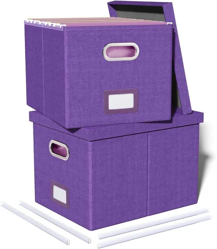 Vista 59 de Oterri Organizador de Archivos, Caja de Archivos, Gabinete de Archivos para Almacenamiento de Carpetas de Archivos Tamaño Carta, Organizador