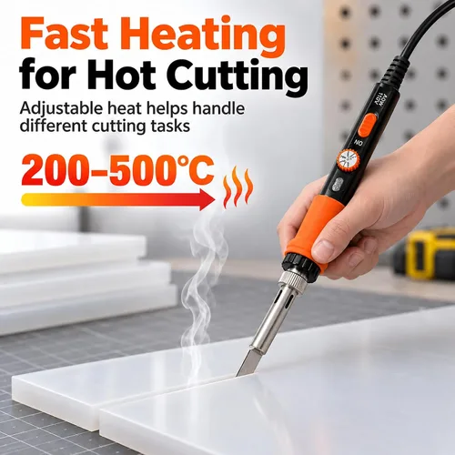 Vista 3 de Cortador plástico eléctrico del cuchillo caliente, herramienta caliente