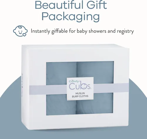Vista 5 de Comfy Cubs Saco de dormir fácil ajustable con cremallera de fácil acceso y paños de muselina para eructos, paquete grande