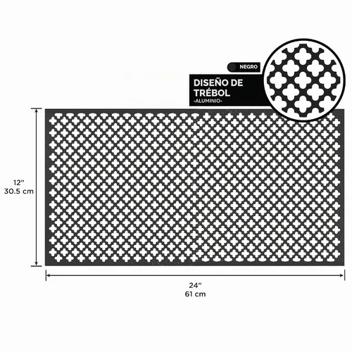 Vista 2 de M-D Building Products 56018 12 pulgadas x 24 pulgadas x 0.020 pulgadas. Hoja de aluminio negra Cloverleaf