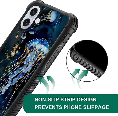 Vista 956 de Funda compatible con iPhone 15, diseño de elefantes africanos, diseño increíble a prueba de golpes, antiarañazos, carcasa trasera de policarbonato