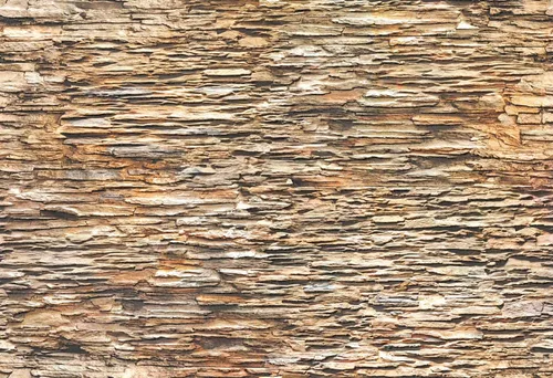 Vista 2 de Dundee Deco REAZ185FB - Panel de pared 3D de PVC de pizarra sintética marrón, 3.1 pies x 2.1 pies (37.4 in x 25.6 in), decoración de paneles