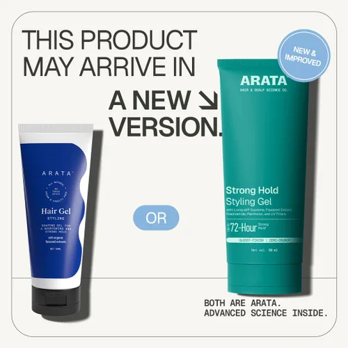 Vista 2 de Arata Gel para el cabello totalmente natural para peinar, dar forma y nutrición de estudio, aspecto húmedo de fijación fuerte para hombres