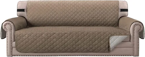 Vista 33 de Funda impermeable para sofá biplaza, protector de sofá acolchado para sofá de 2 asientos, protector de muebles antideslizante para perros y mascotas