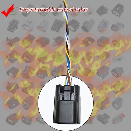 Vista 4 de Sensor de oxígeno Conector O2 4 Arnés de cableado Pigtail Plug Reemplazo para Nissan Micra March Note E11 Tiida Qashqai NV200 05-14