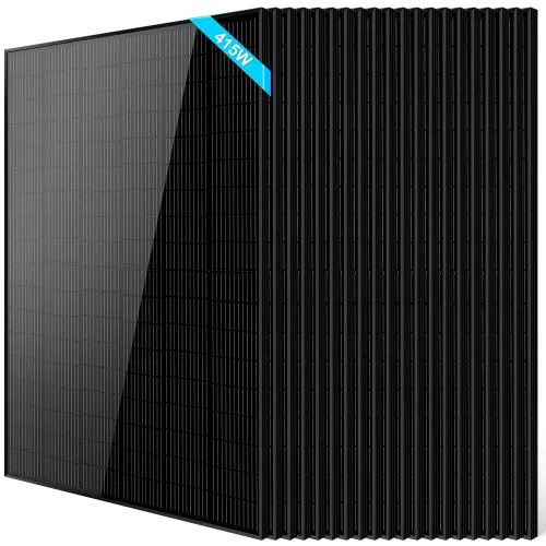 Vista 30 de SUNGOLDPOWER UL61730 Panel solar de 415 W, 6 unidades, monocristal, célula de clase A, negro, alta eficiencia, VMP 31.1V/PC, para sistema solar