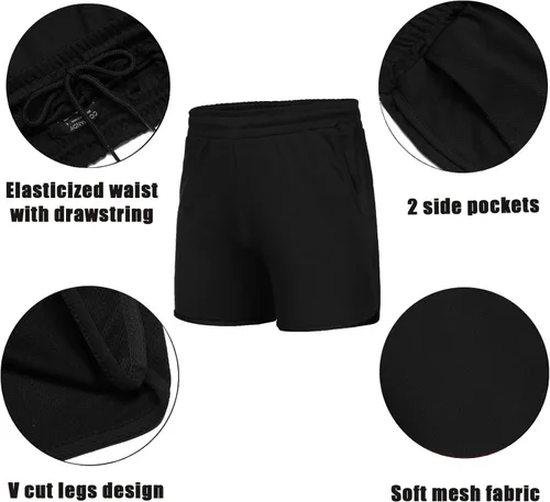 Vista 5 de COOFANDY Paquete de 1 a 2 pantalones cortos de entrenamiento para hombre, ligeros, para fisicoculturismo, correr, pantalones cortos deportivos
