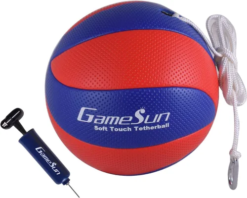 Vista 8 de Tetherball and Rope,Full-Size Soft Rubber, Portable Tetherballs with Soft Rope - Great Outdoor Game for Family Fun Play
