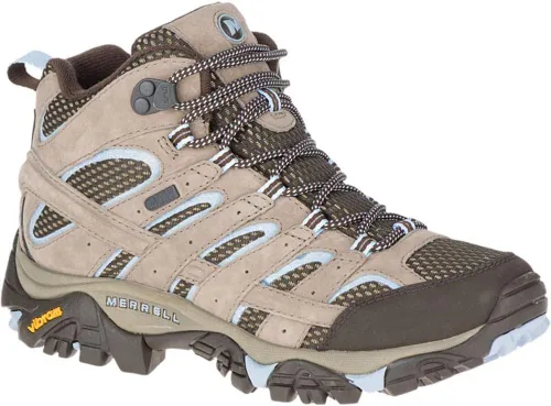 Vista 35 de Merrell - Botas de senderismo impermeables Moab 2 Mid para mujer