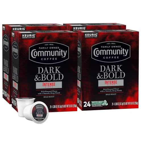 Vista 11 de Community Coffee Dark & Bold Espresso Roast - 12 cápsulas de café tostado extra oscuro, compatible con cafeteras Keurig 2.0 K-Cup, 12