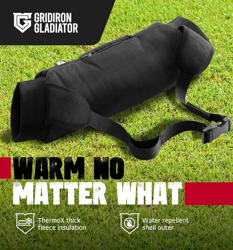 Vista 6 de Gridiron Gladiator Football Handwarmer Pouch for Adults - Tactical Hand Muff Warmer - Warming Pouch for Cold Weather