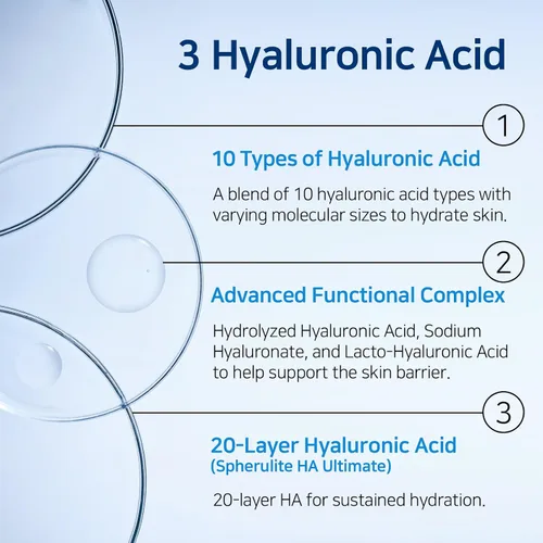 Vista 4 de Hyaluronic Hydra Boost - Suero con 10 ácidos hialurónicos, niacinamida, pantenol, ligero, hidratante para una piel brillante, no graso, sin