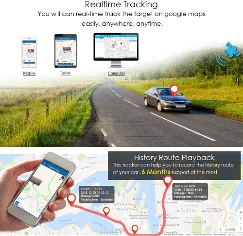 Vista 2 de TKSTAR - Rastreador GPS 4G para vehículos, localizador magnético oculto de GPS para automóvil, dispositivos de seguimiento de vehículos en tiempo