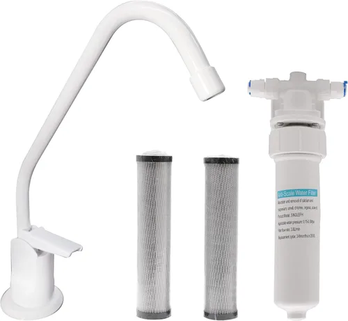 Vista 12 de Westbrass CO128-11 Kit de grifo dispensador de agua fría pura estilo Touch-Flo de 8 pulgadas con unidad de filtro en línea debajo del fregadero y 2