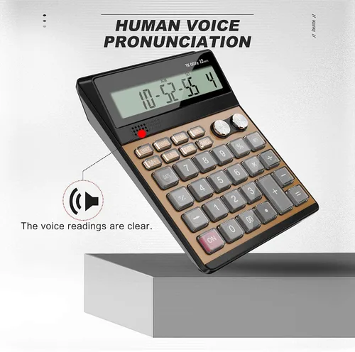 Vista 4 de Calculadora electrónica,Calculadoras de voz (color aleatorio)