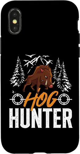 Vista 4 de Funda para iPhone 14 Hog Hunting Dog Gun Call Hunter Pigs Wild Javelina