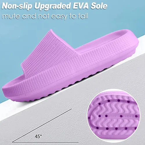 Vista 5 de Orthoshoes Sandalias de nube para niños y niñas, cómodas, con suela gruesa, antideslizantes, para ducha, baño, zapatos de playa de verano para niños