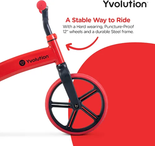 Vista 3 de Yvolution Bicicleta de equilibrio Y-Velo Senior Rojo 2021