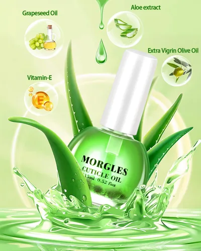 Vista 2 de Lima de uñas y bufandas, kit de preparación de uñas MORGLES con tablas de esmeril, herramientas para quitar cutículas, aceite de aloe para cutículas